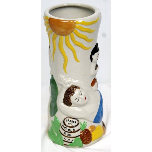 2015 trader Vic's Fog Cutter Tiki Mug Vase Ceramic Hula Girls Classic Fine Rum - Picture 5 of 9